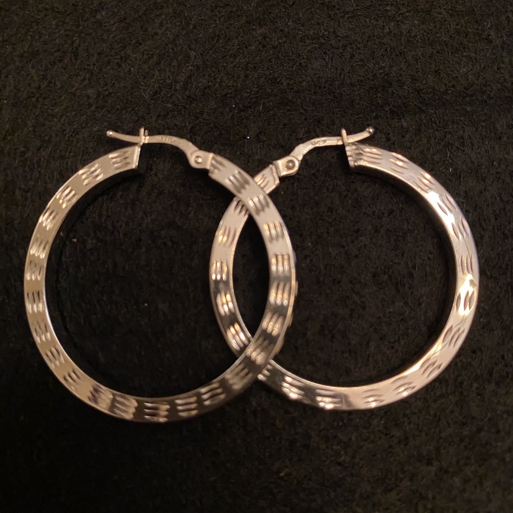 Sterling Silver Hoops (Costco)